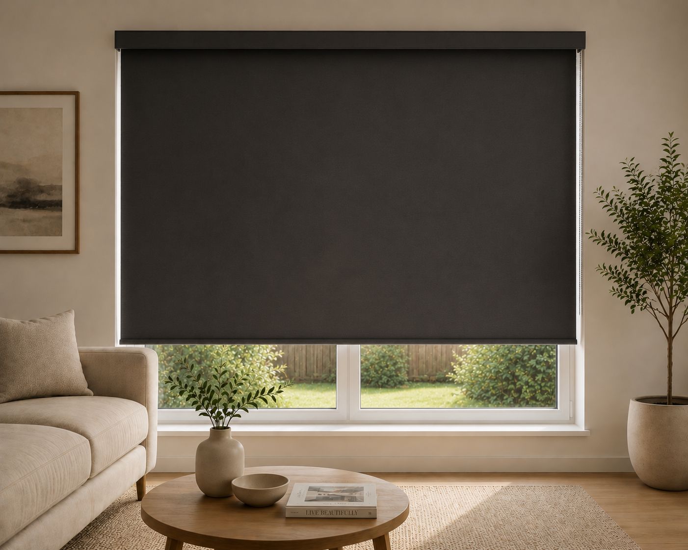 Custom blackout blinds bedroom Vancouver Langley Burnaby